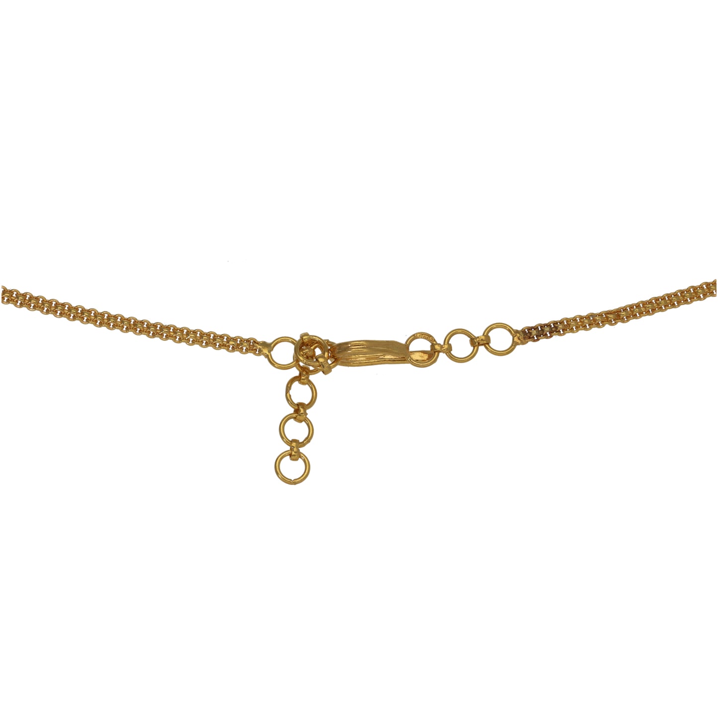 22ct Bi-Colour Gold Necklace, Earrings & Tikka Set of Jewellery
