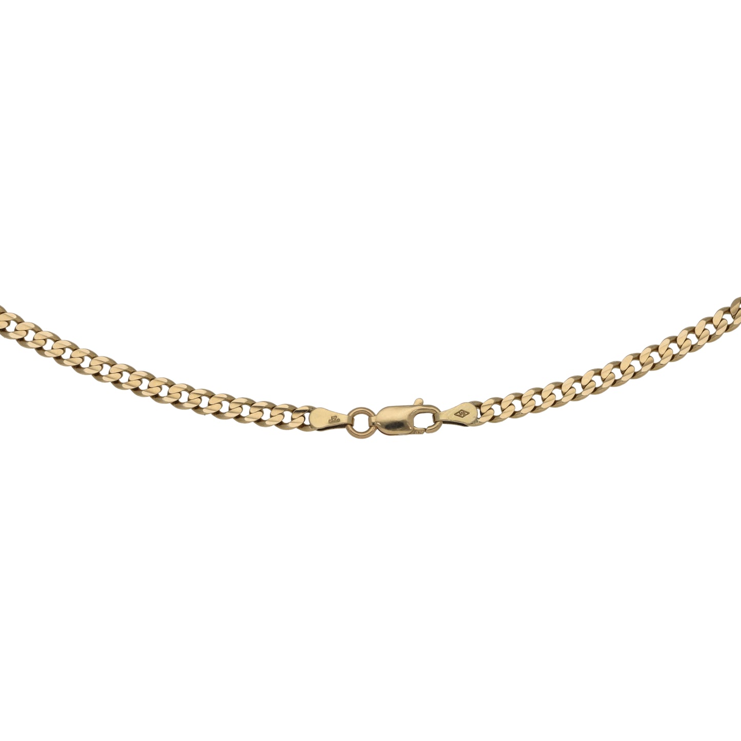 9ct Gold Curb Chain 22"
