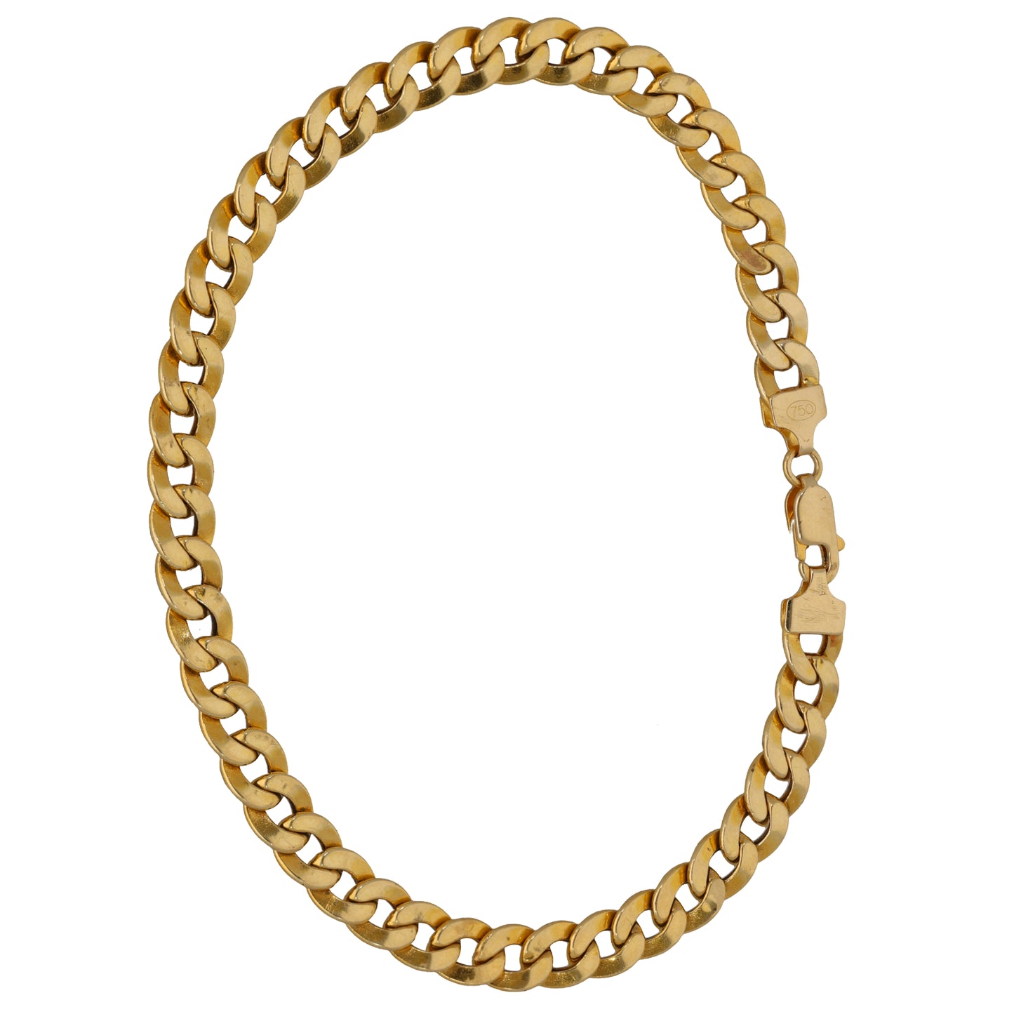18ct Gold Curb Bracelet