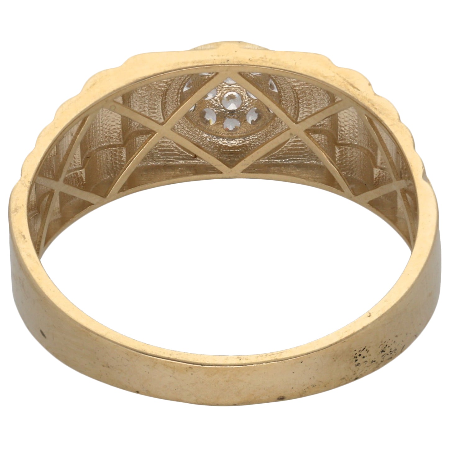 New 9ct Gold Cubic Zirconia Signet Ring