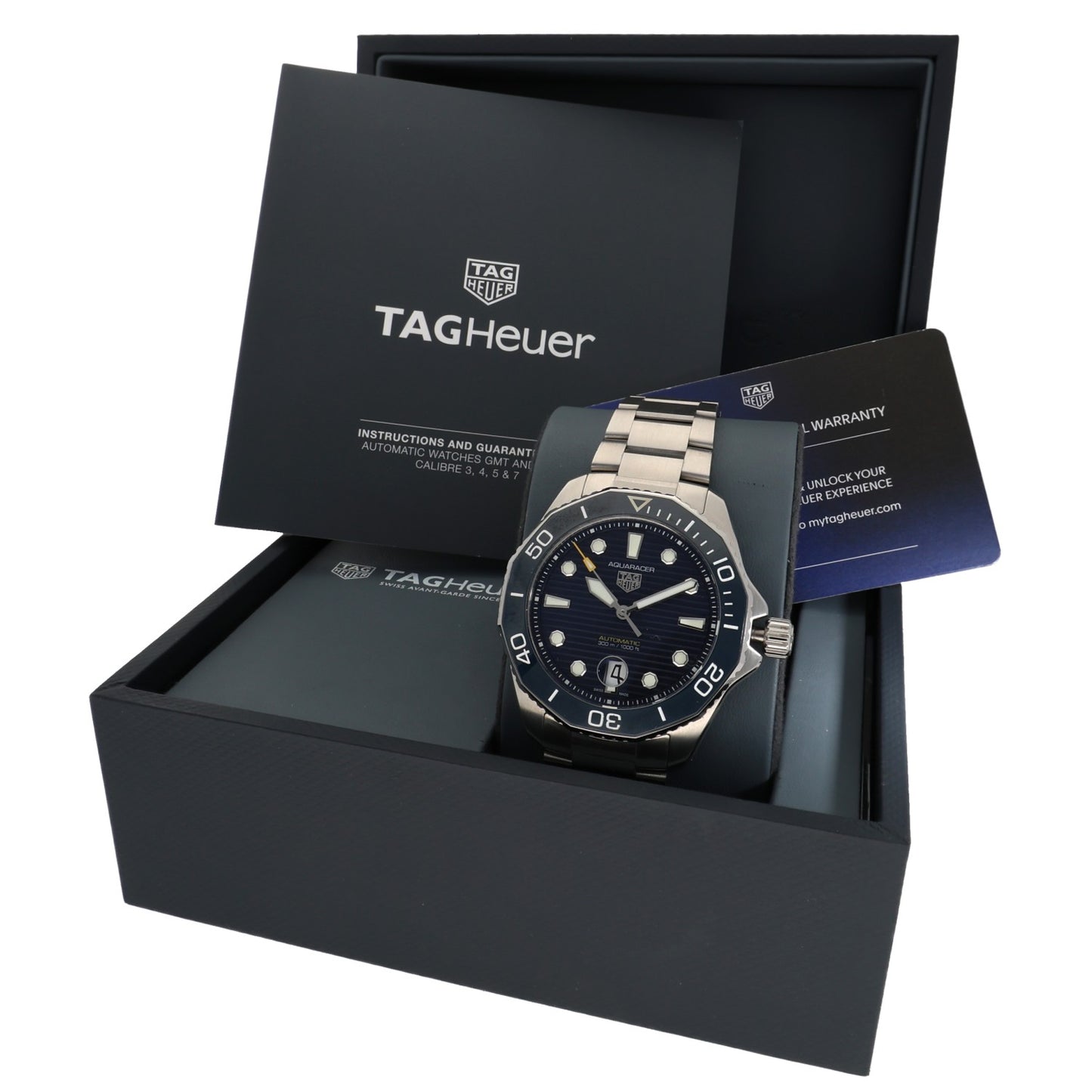 Tag Heuer Aquaracer Professional 300 WBP201B-0 43mm Stainless Steel Watch (Ex-Display)