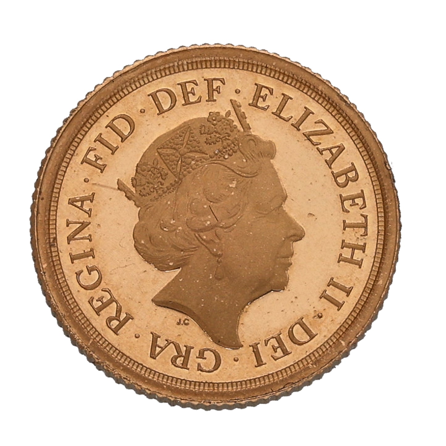 22ct Gold Queen Elizabeth II Quarter Sovereign Coin 2019