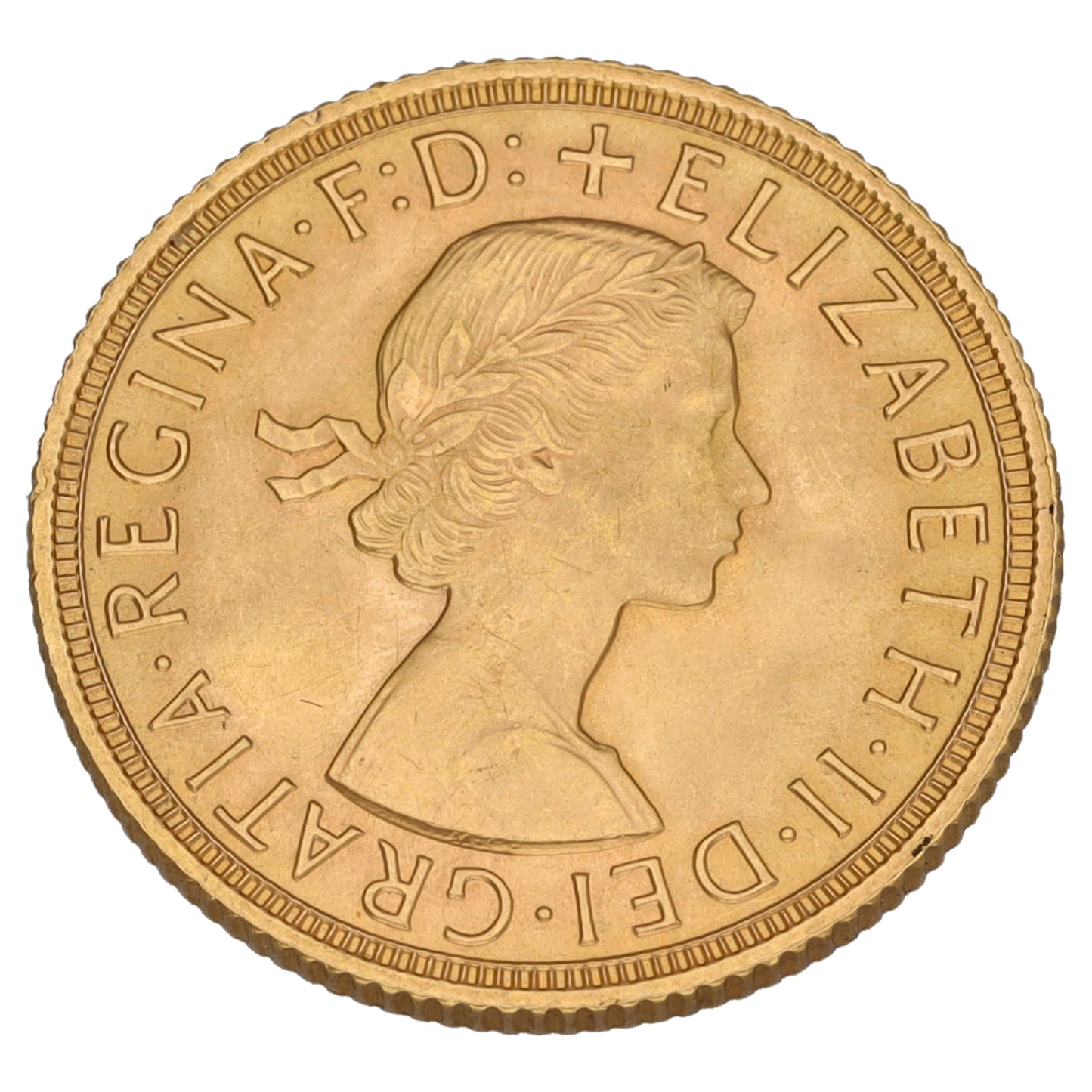 22ct Gold Queen Elizabeth II Full Sovereign Coin 1959