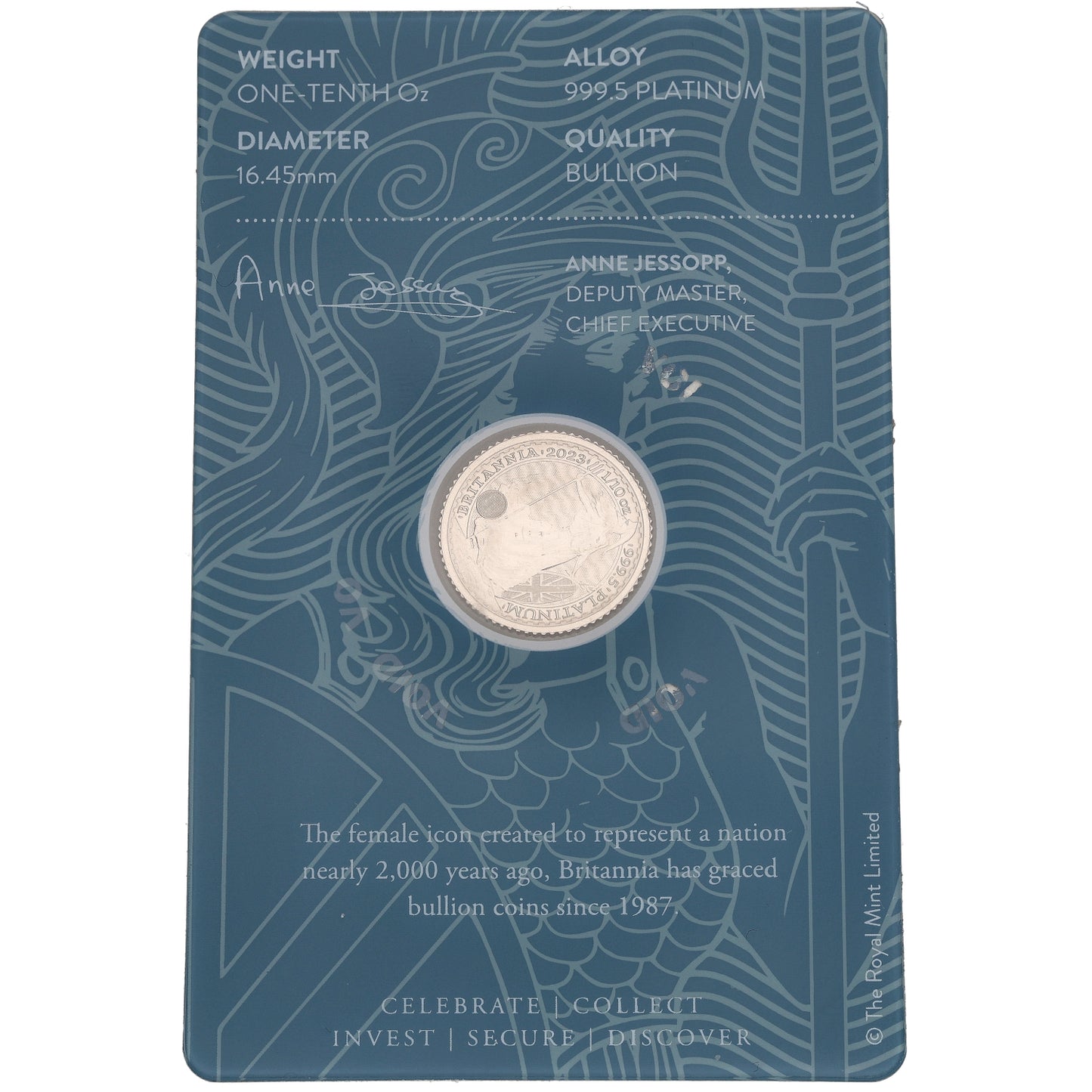 Platinum King Charles III 1/10 OZ Britannia Coin 2023