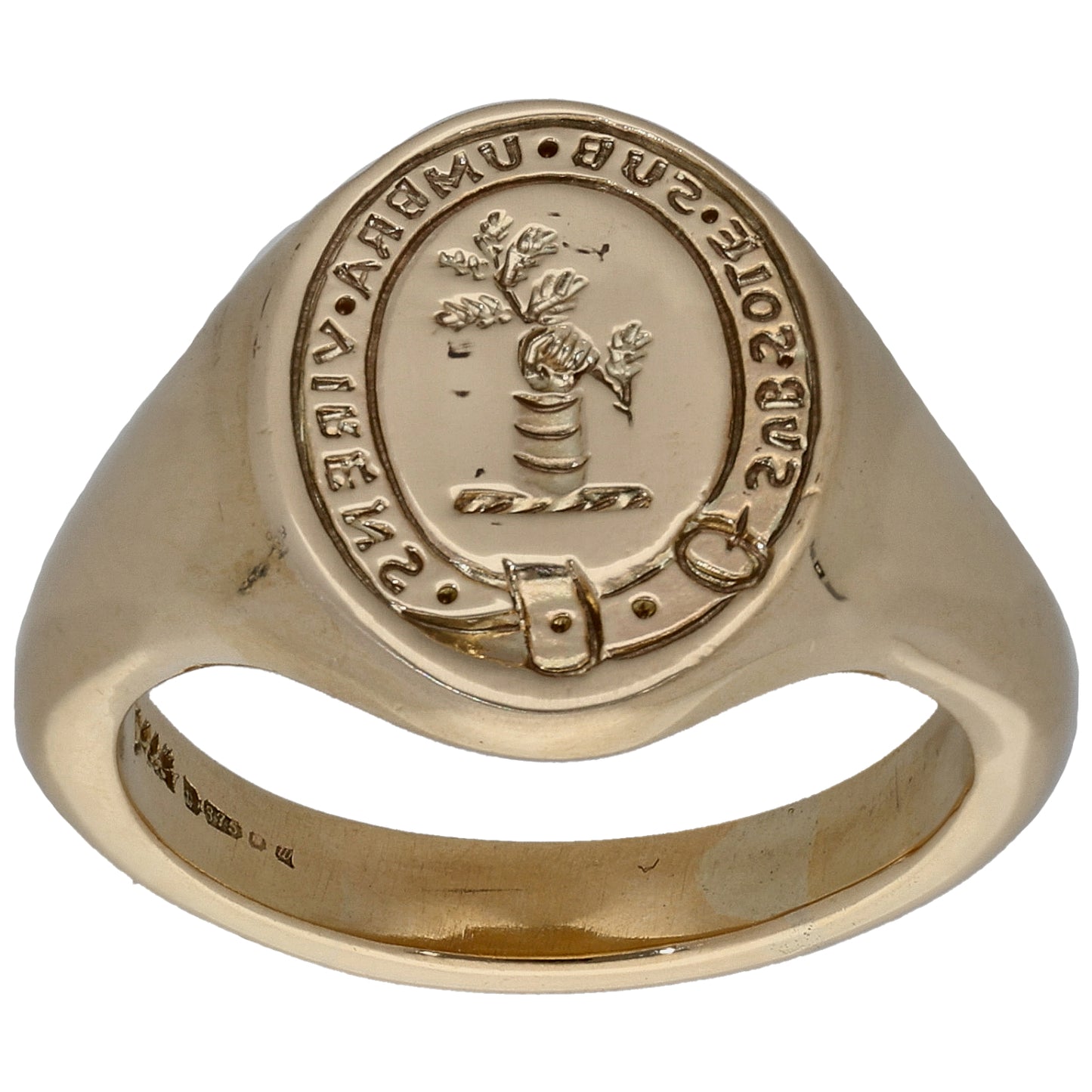 9ct Gold Emblem Ring Size R