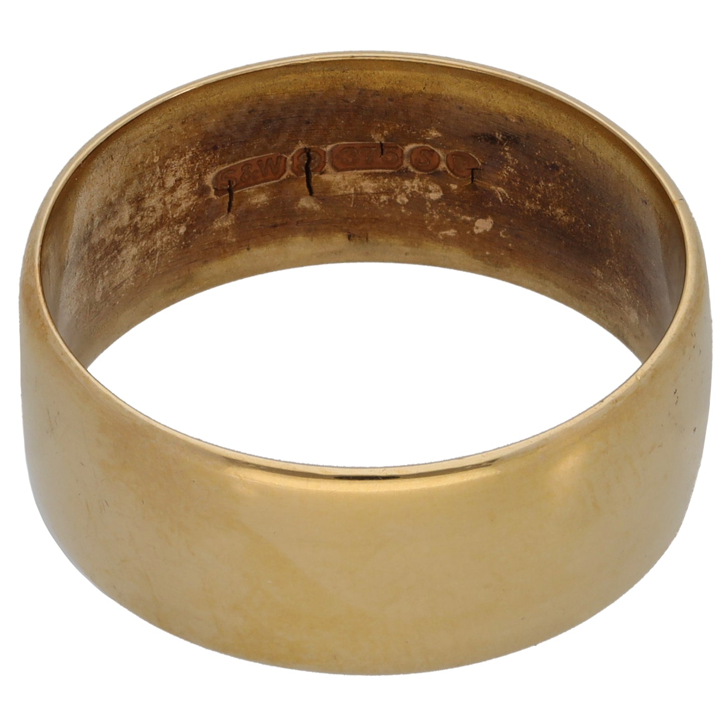 9ct Gold Plain Wedding Ring Size S