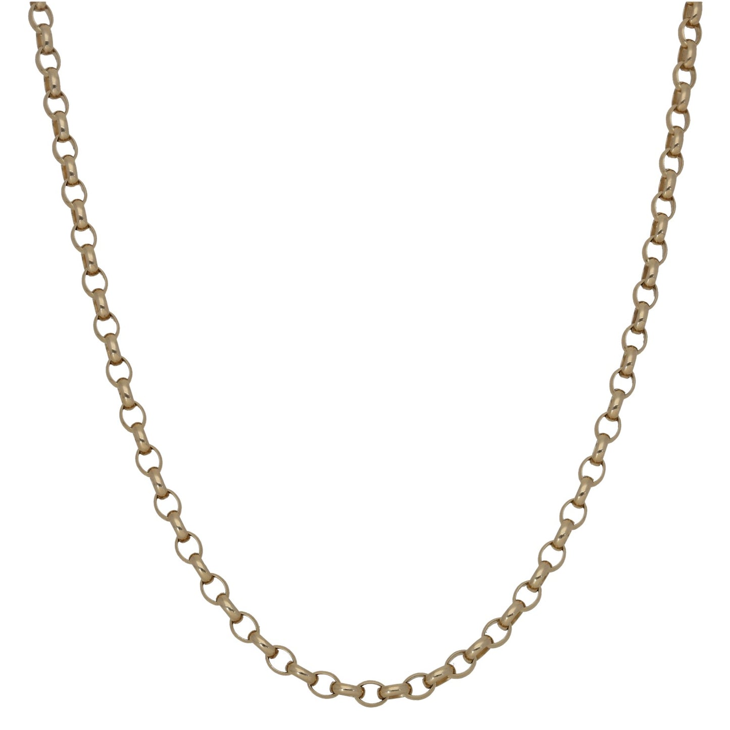 9ct Gold Belcher Chain 18"