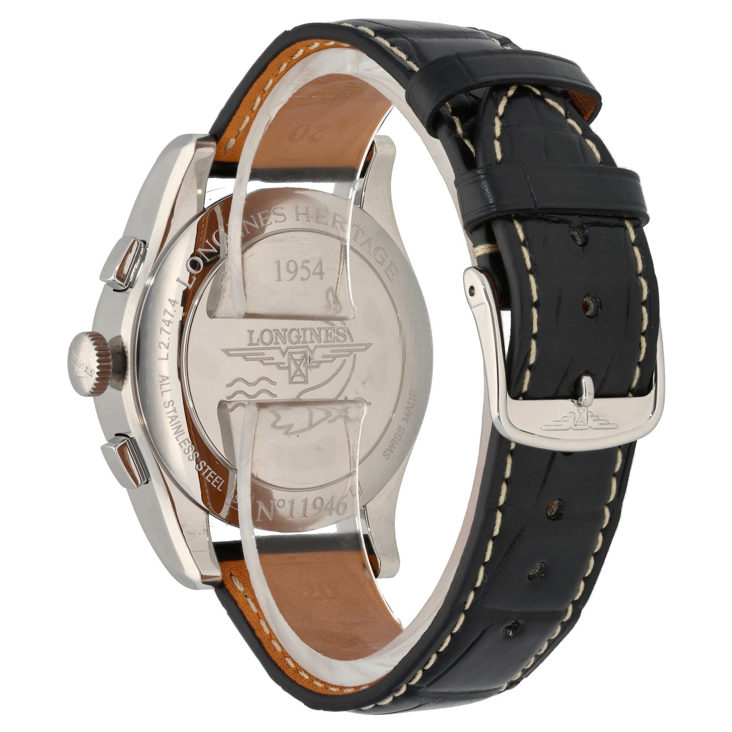 Longines Heritage L2.7474 38mm Stainless Steel Watch