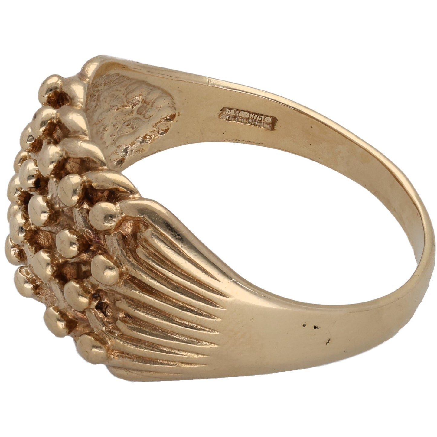 9ct Gold Keeper Ring Size X