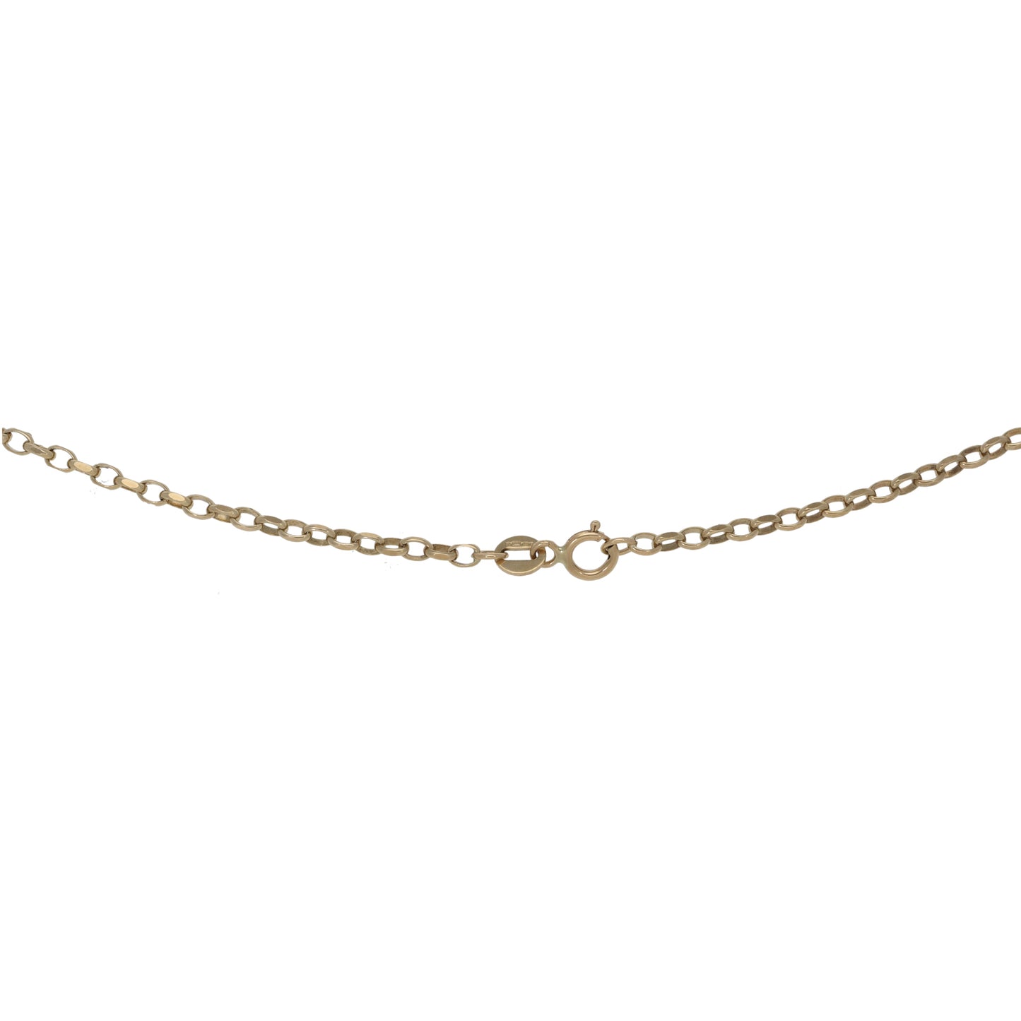 9ct Gold Curb Chain 18"