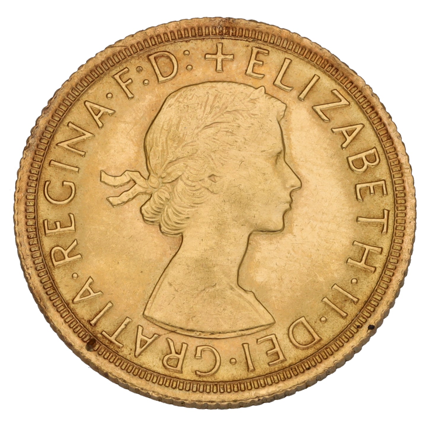 22ct Gold Queen Elizabeth II Full Sovereign Coin 1966