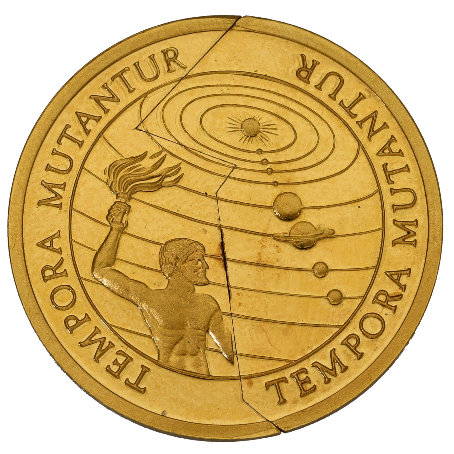 22ct Gold Kiribati and Samoa Millennium Split Coin 2000