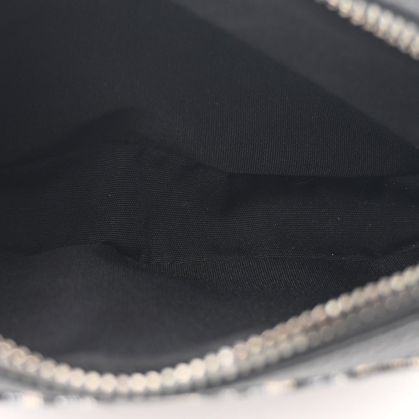 Christian Dior Zipped Pouch Oblique Canvas Bag - Beige & Black