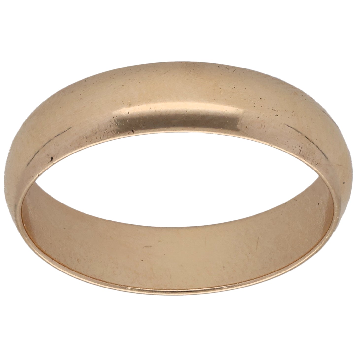 9ct Gold Plain Wedding Ring Size R