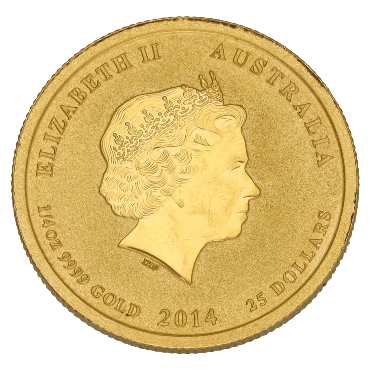 24ct Gold Australia Year Of The Horse 1/4 OZ Coin 2014