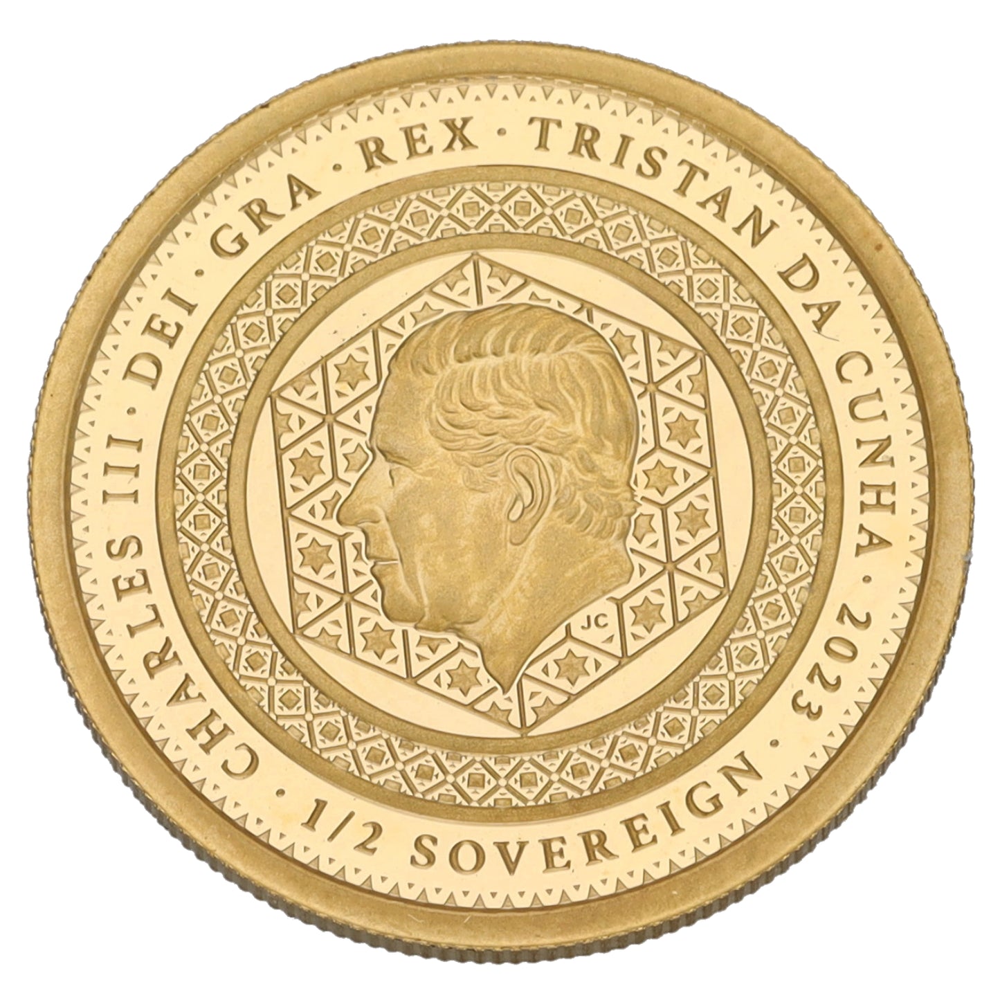 22ct Gold King Charles III Half Sovereign Coin 2023