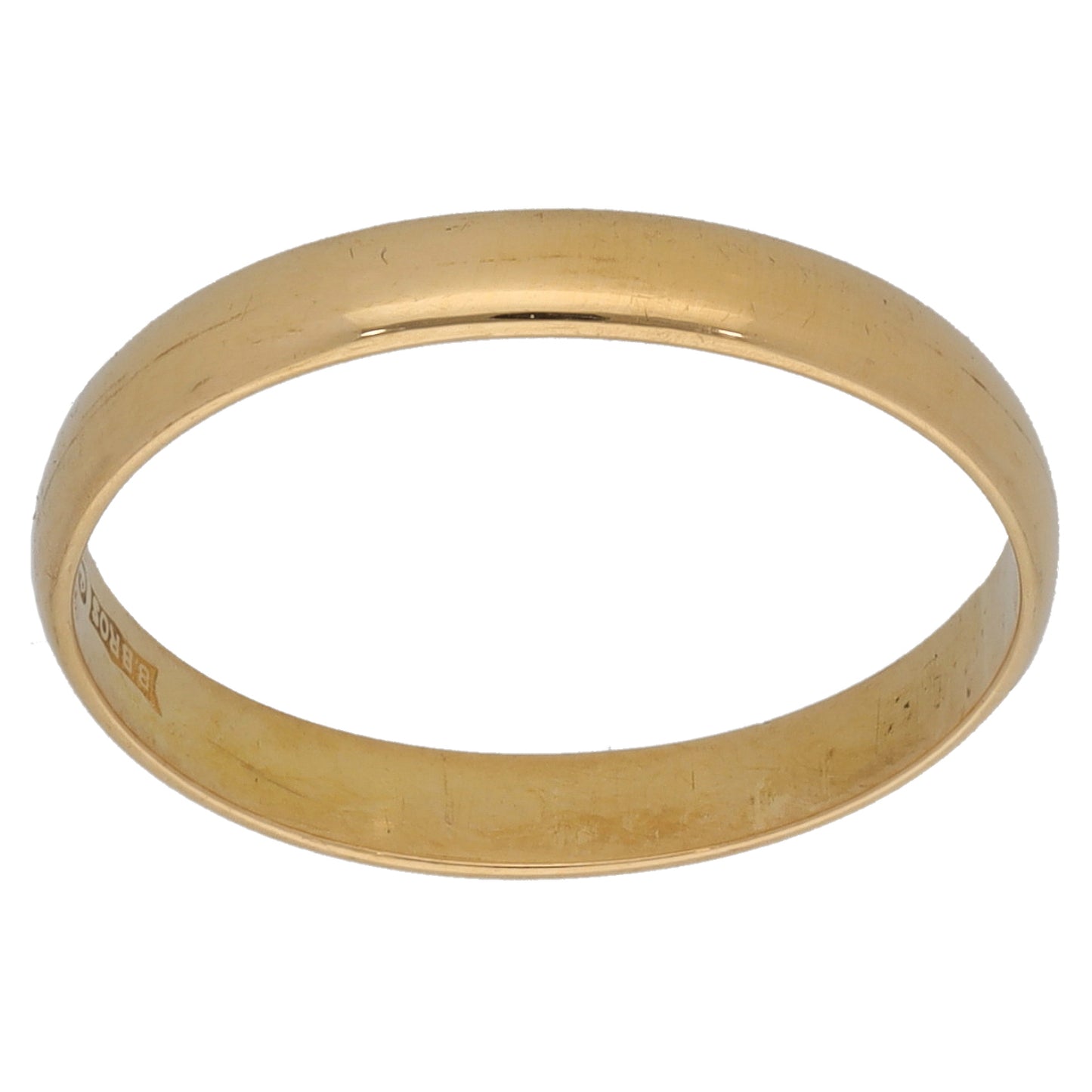 18ct Gold Plain Wedding Ring Size K