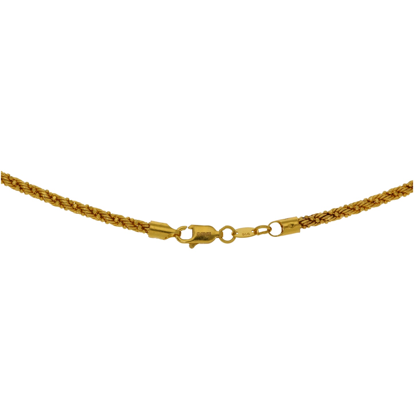 22ct Gold Rope Chain 15"