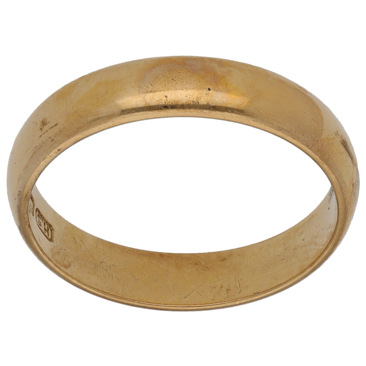 9ct Gold Plain Wedding Ring Size M