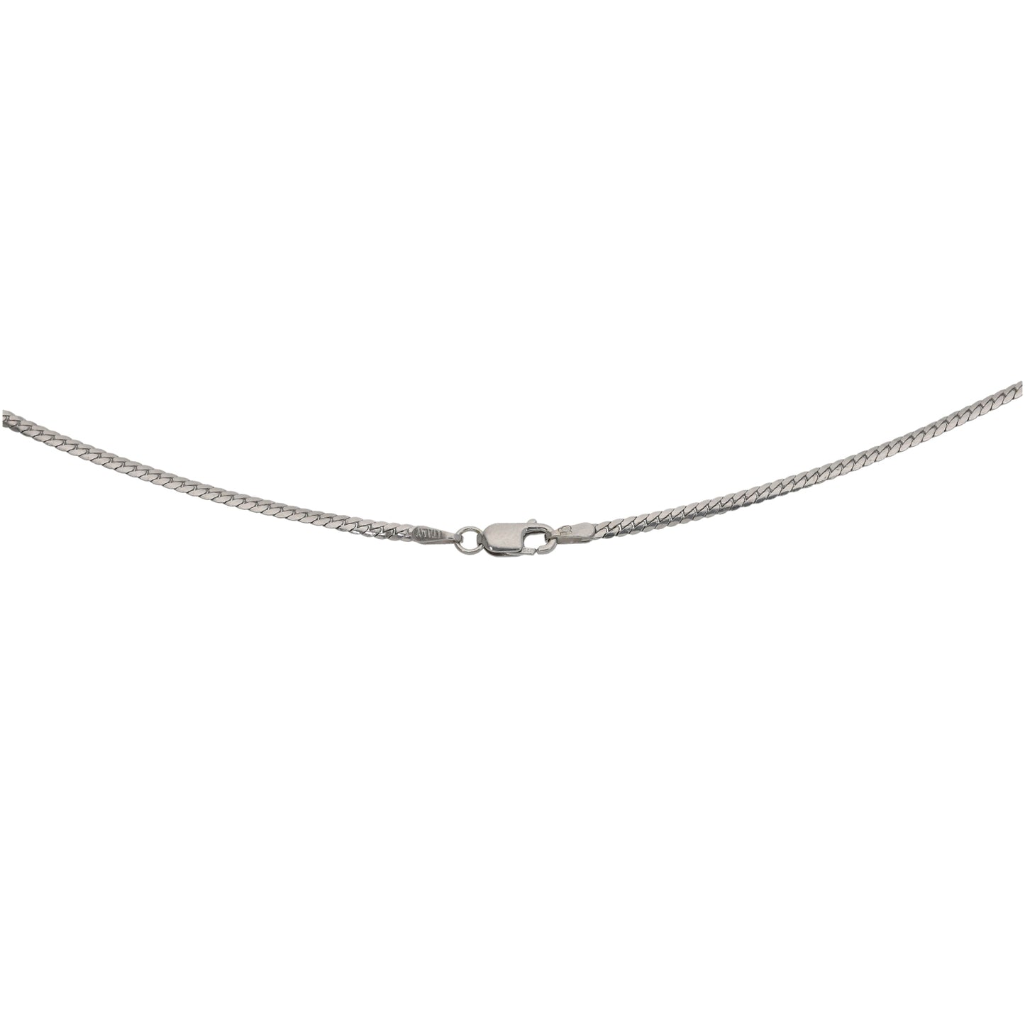9ct White Gold 0.25ct Diamond Fancy Necklace 16"