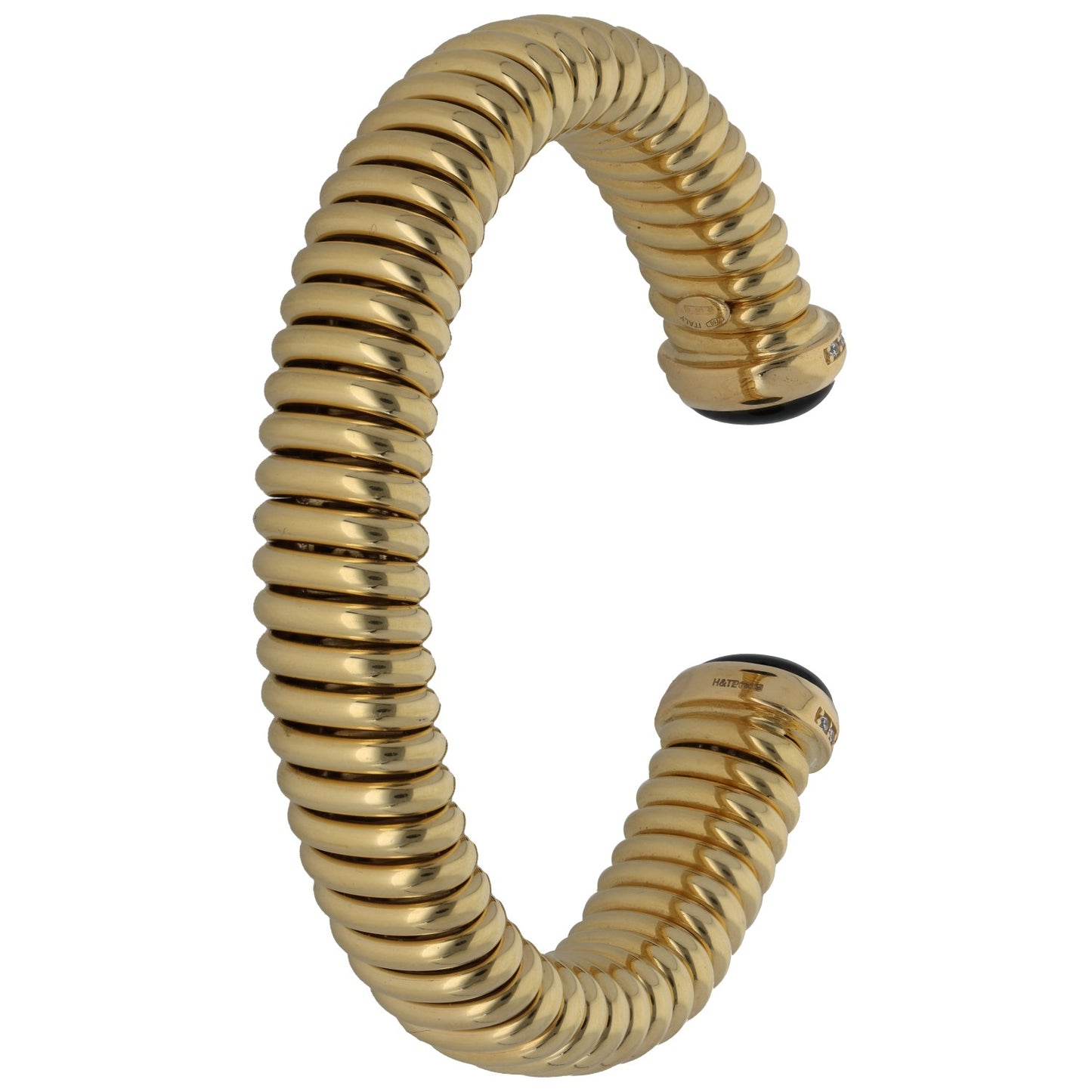 18ct Gold Onyx & Imitation Fancy Bracelet
