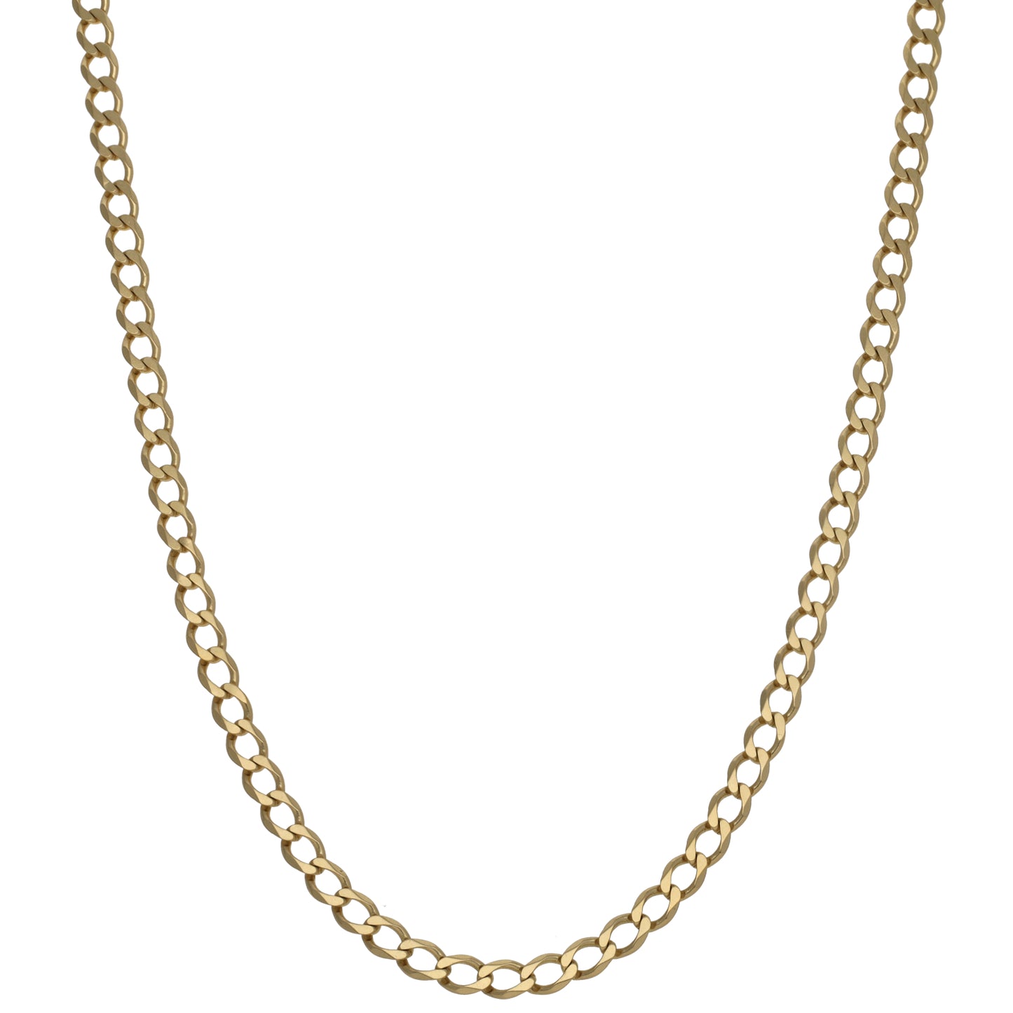 9ct Gold Curb Chain 22"