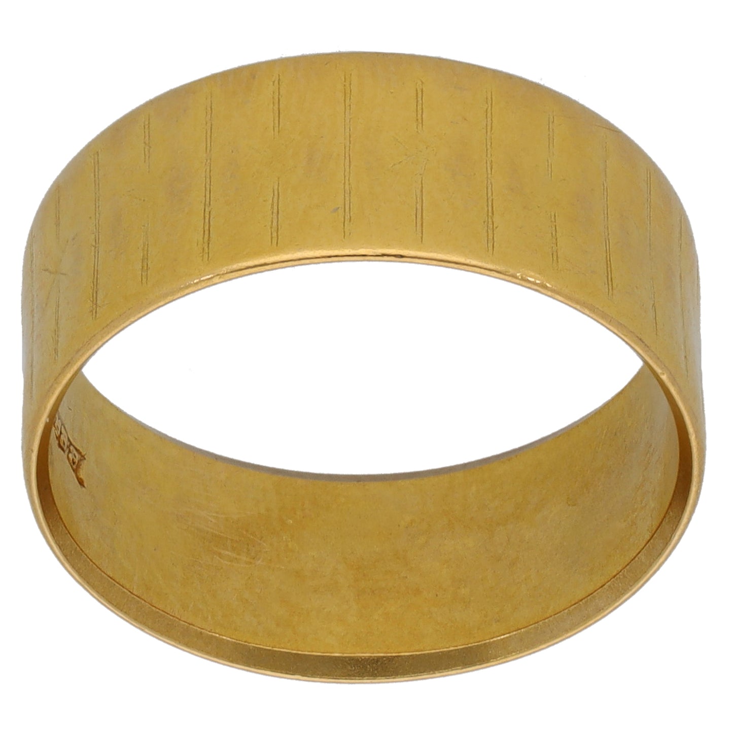 22ct Gold Plain Wedding Ring Size N