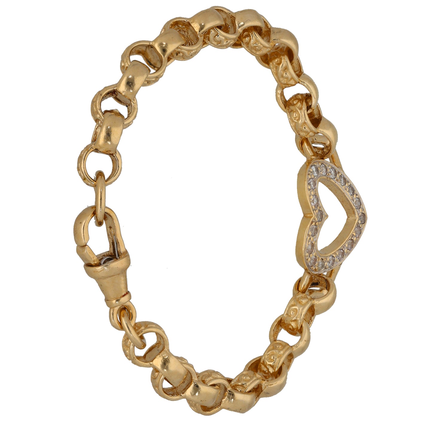 9ct Gold Cubic Zirconia Alternative Bracelet