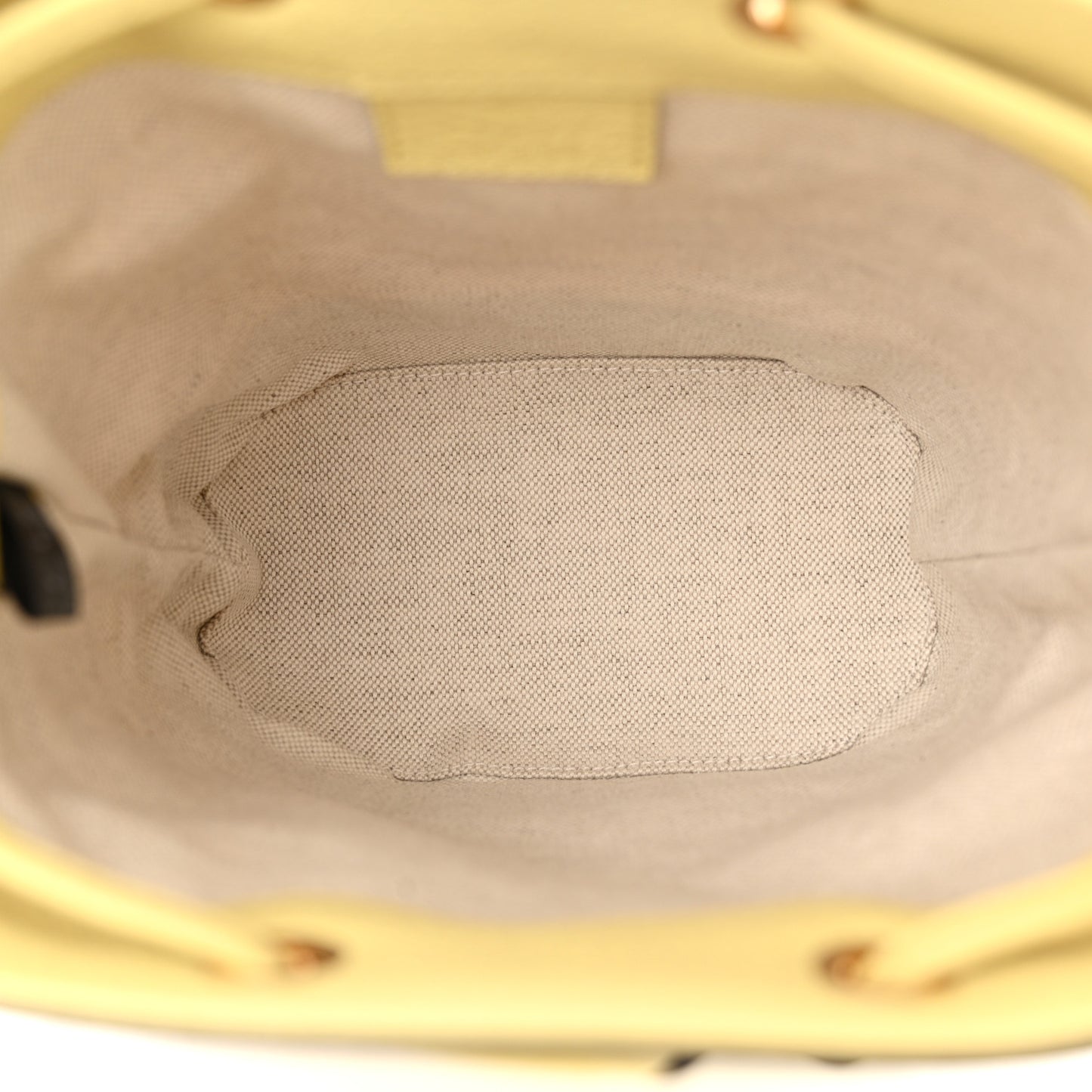 Gucci GG Monogram Ophidia Canvas and Leather Bucket Bag - Yellow