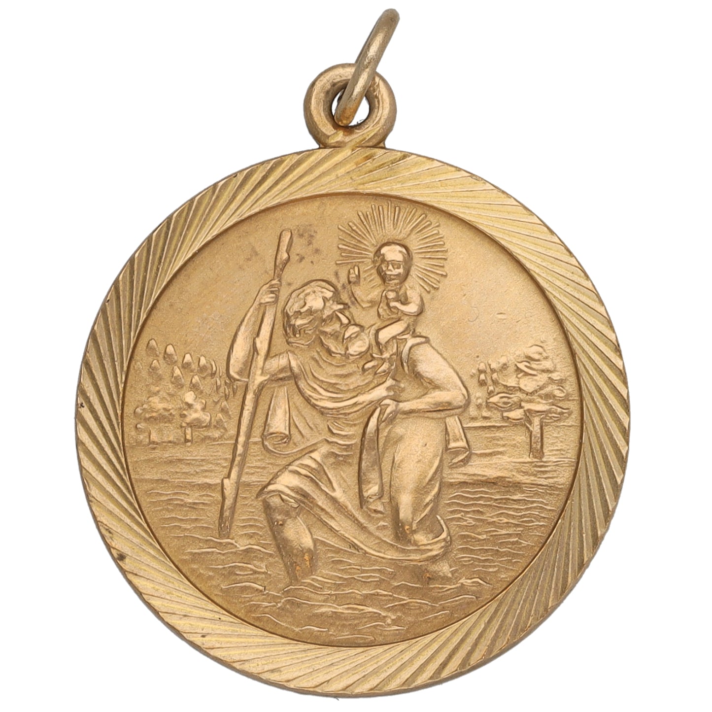 9ct Gold St Christopher Pendant