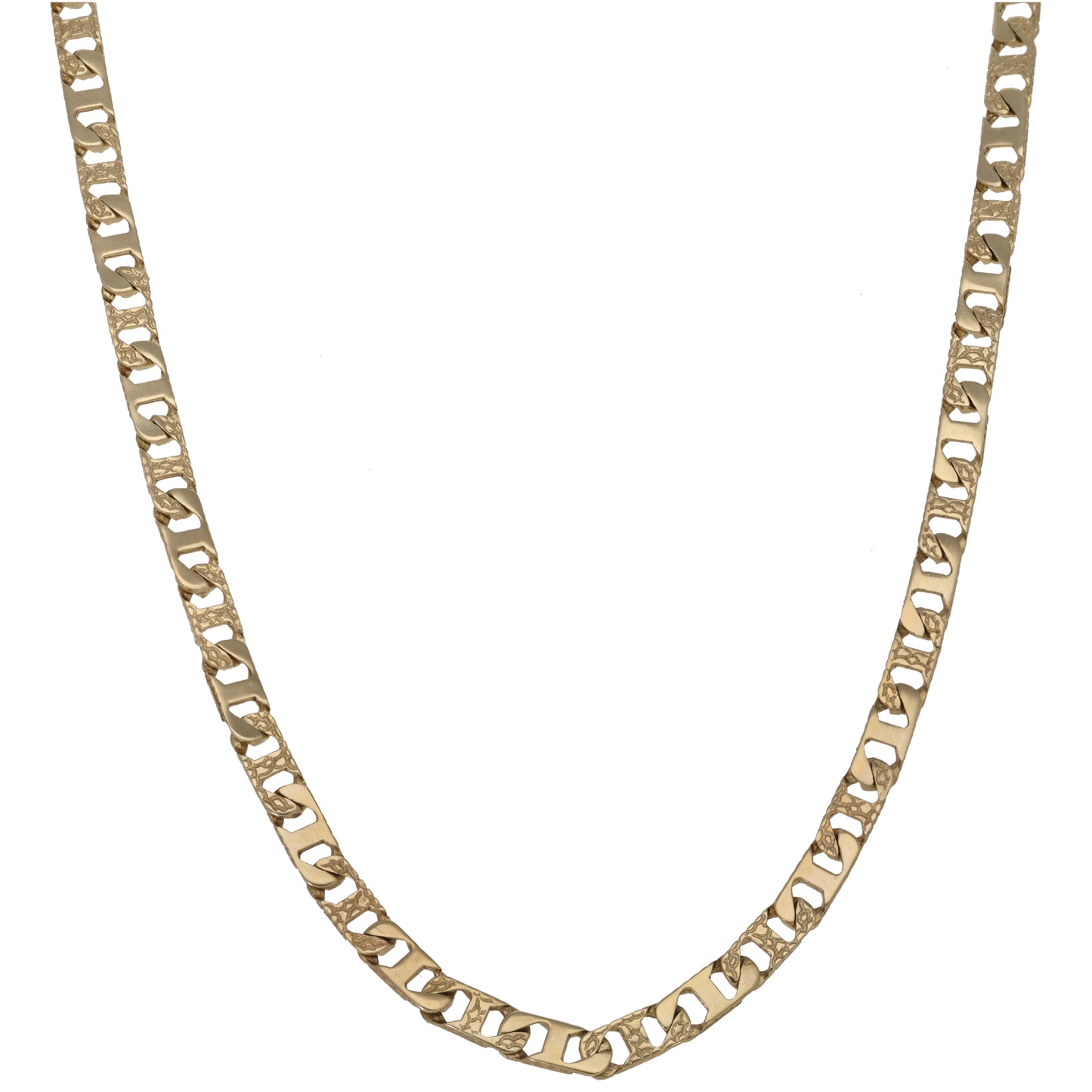 9ct Gold Anchor Chain 17"