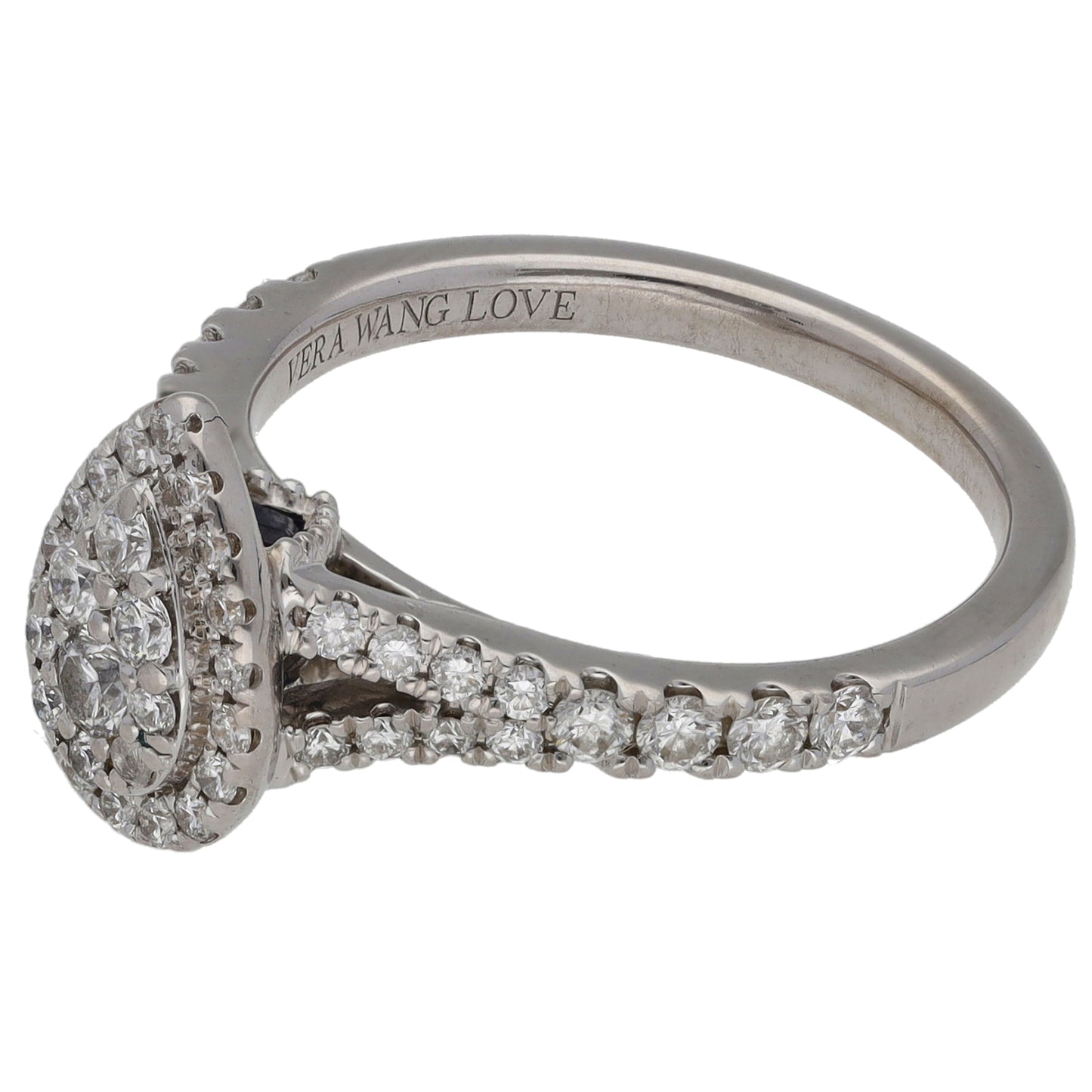 18ct White Gold 0.70ct Diamond & Sapphire Veran Wang Dress/Cocktail Ring Size N