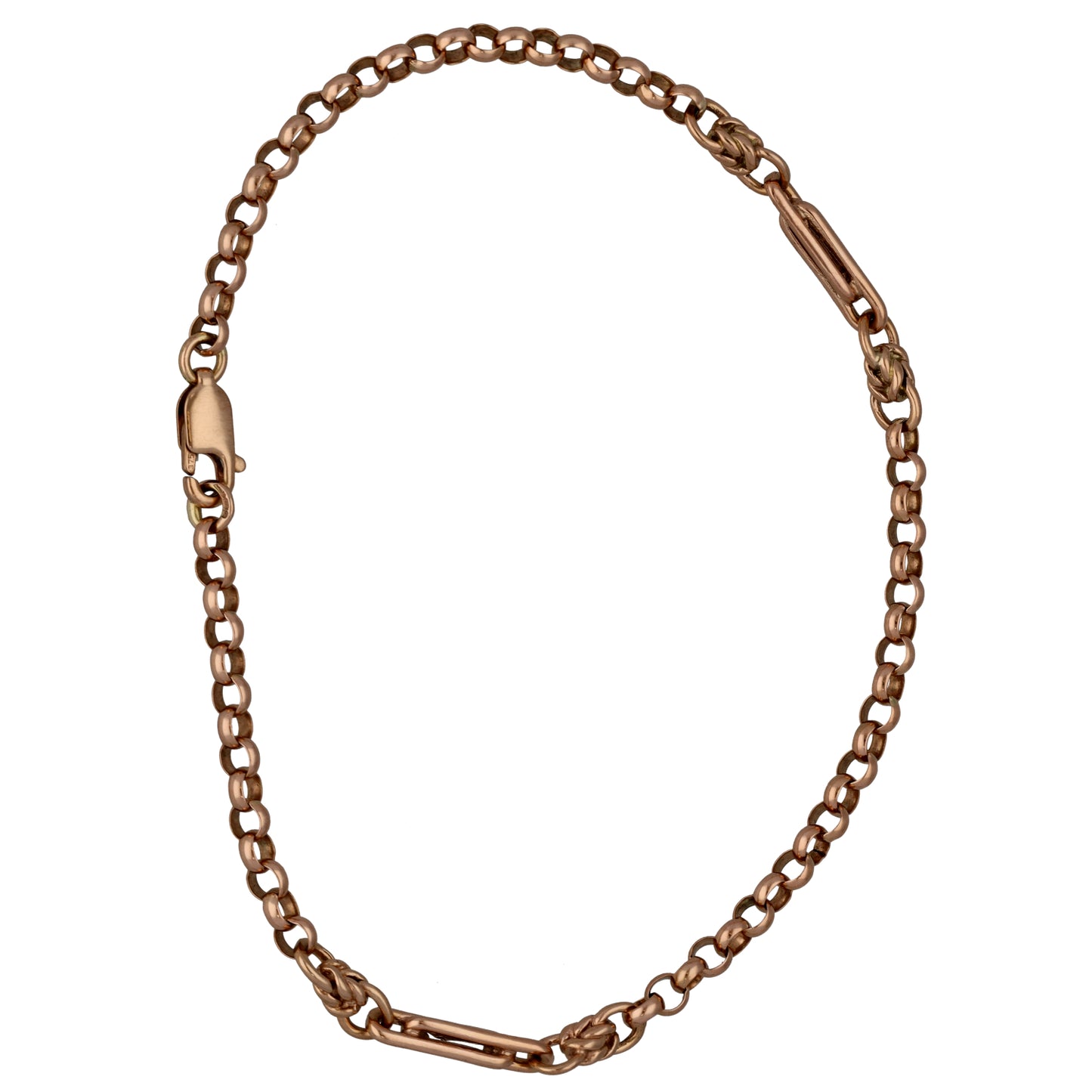 9ct Rose Gold Belcher Bracelet