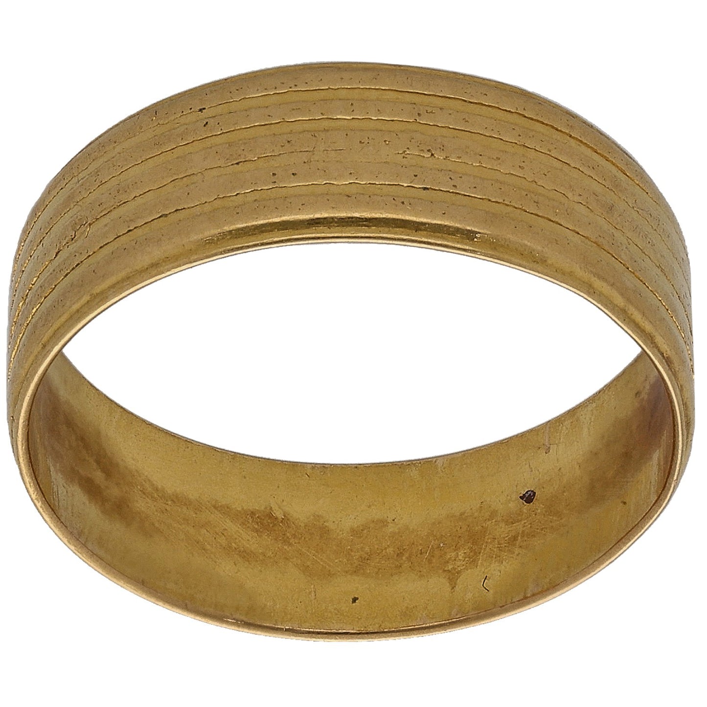 22ct Gold Patterned Wedding Ring Size O