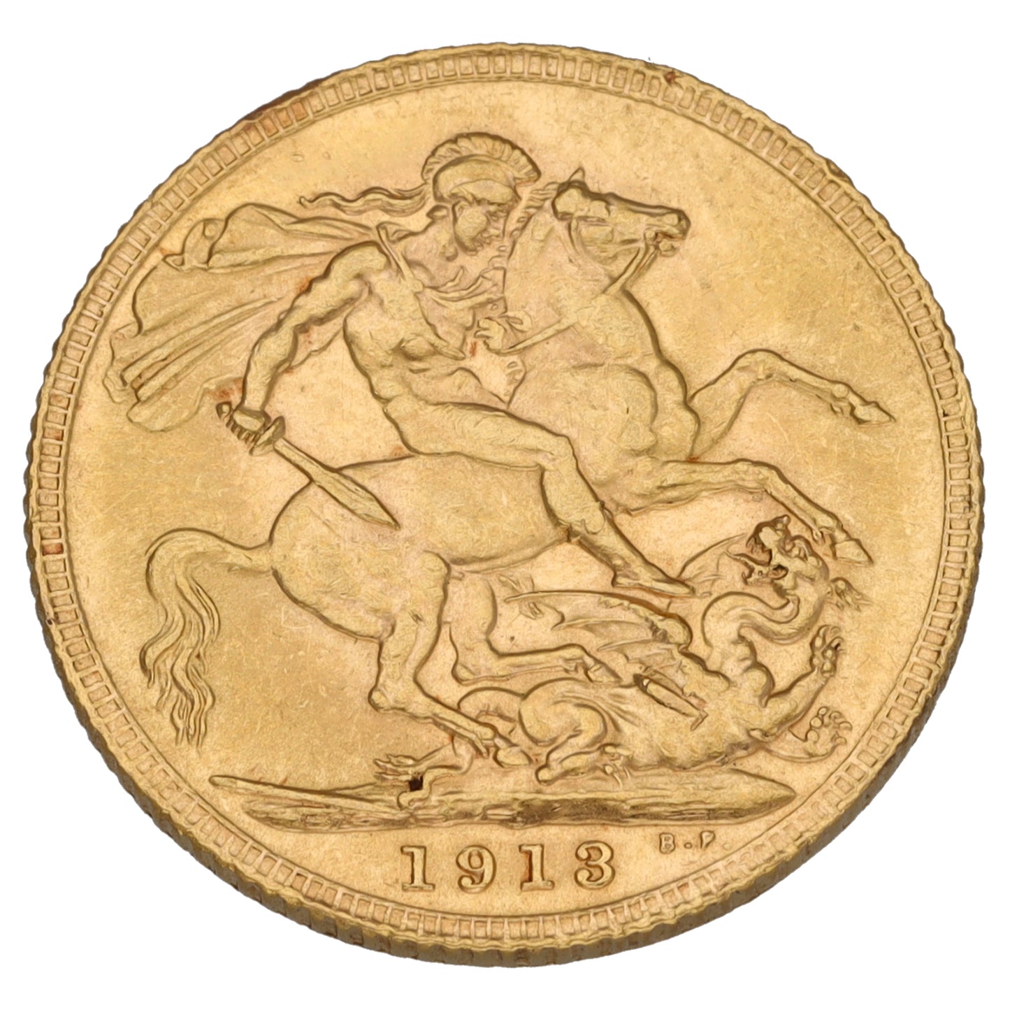 22ct Gold King George V Full Sovereign Coin 1913