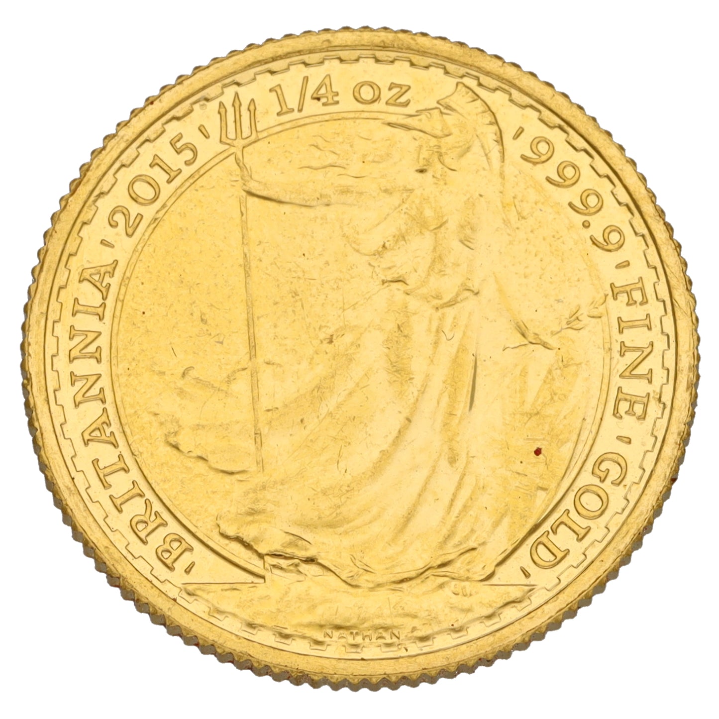 24ct Gold Queen Elizabeth II 1/4 OZ Britannia Coin 2015