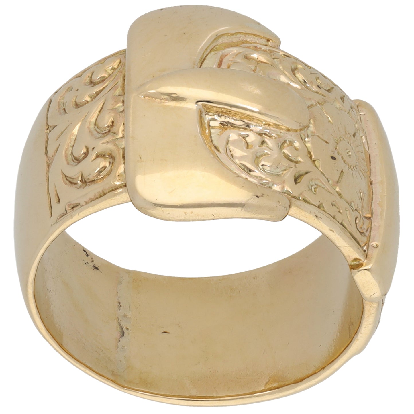 9ct Gold Buckle Ring Size Y