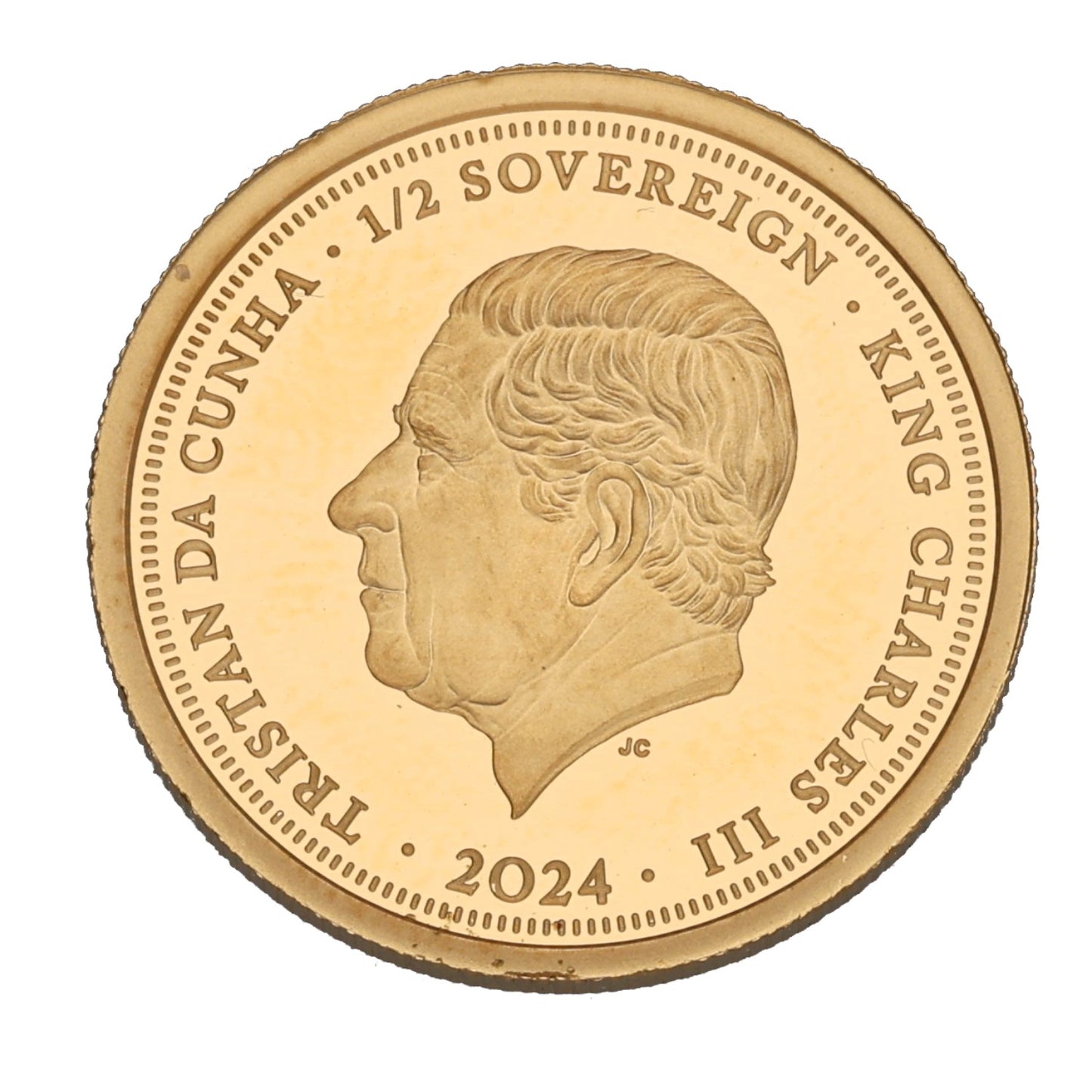 22ct Gold Flying Scotsman Half Sovereign Coin 2024