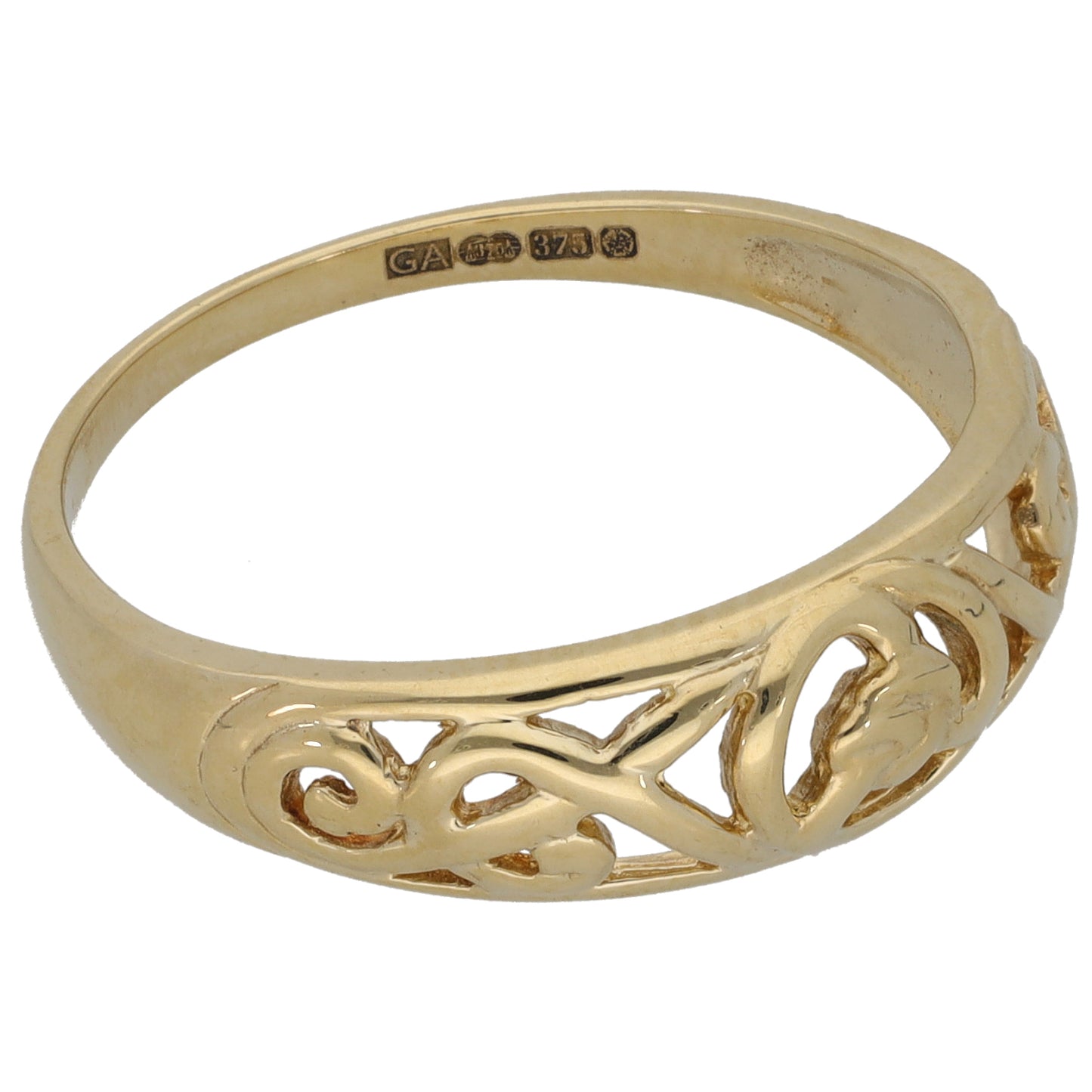 9ct Gold Alternative Ring Size T