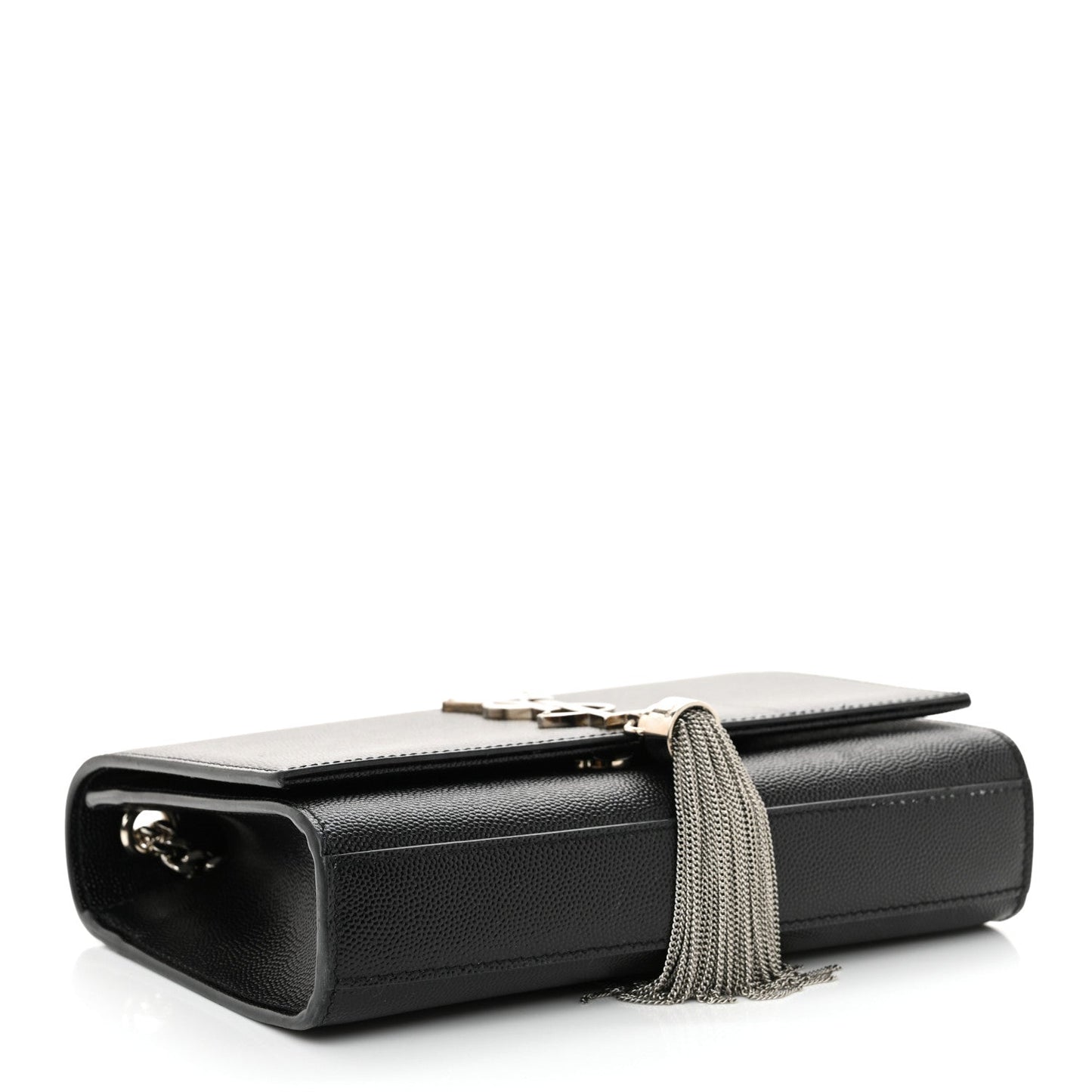 Yves Saint Laurent Kate Small Tassel Grain de Poudre Leather Bag - Black