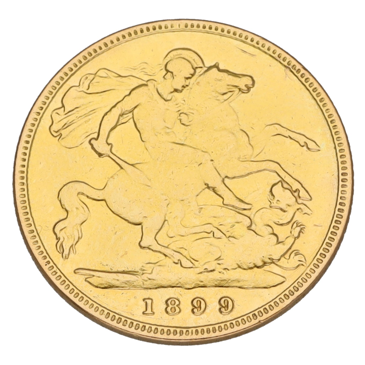 22ct Gold Queen Victoria Half Sovereign Coin 1899