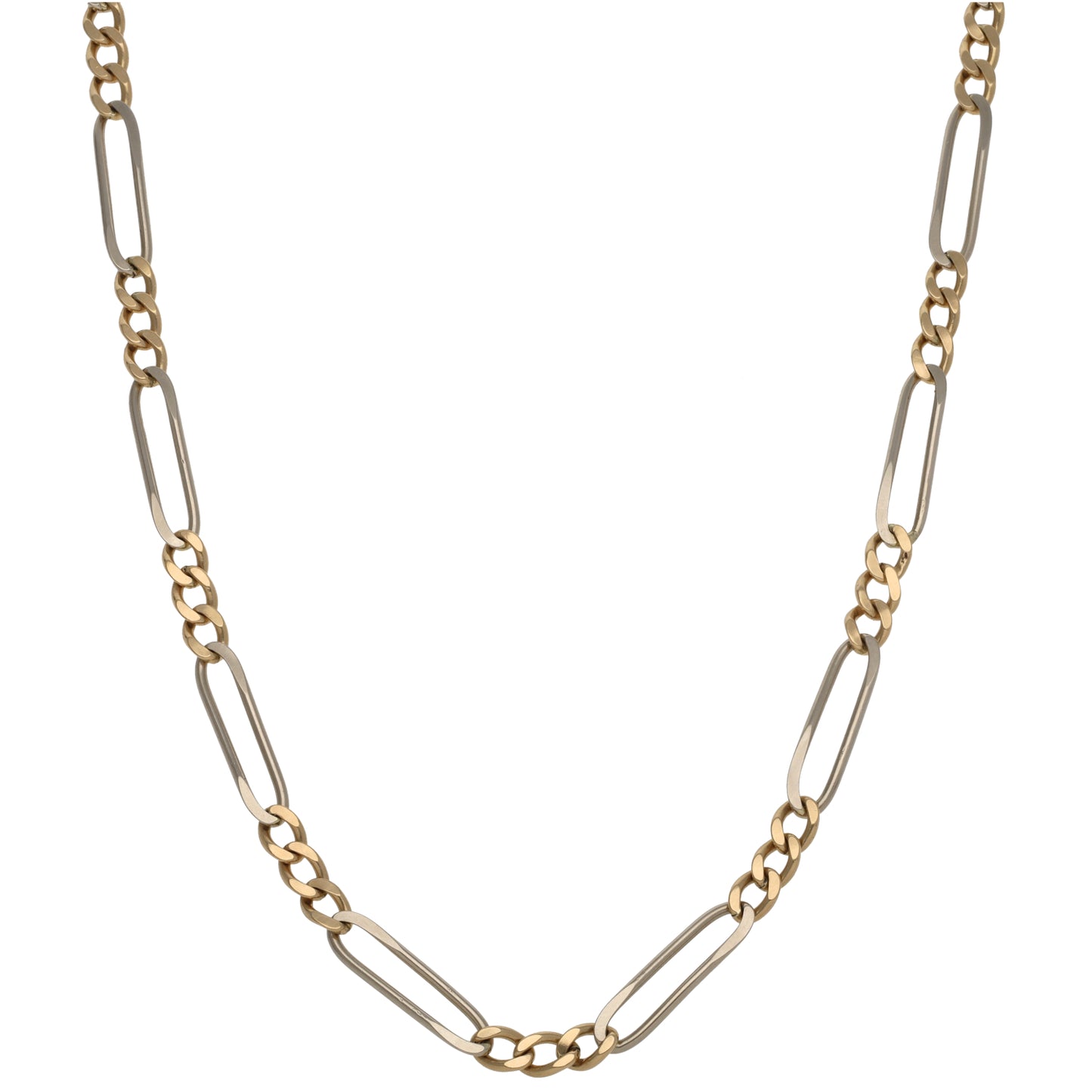 9ct Bicolour Gold Fancy Necklace 20"