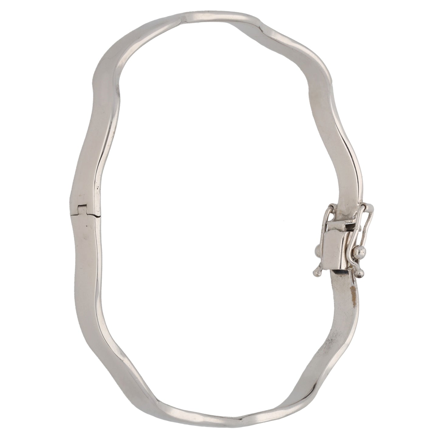 9ct White Gold Alternative Bangle