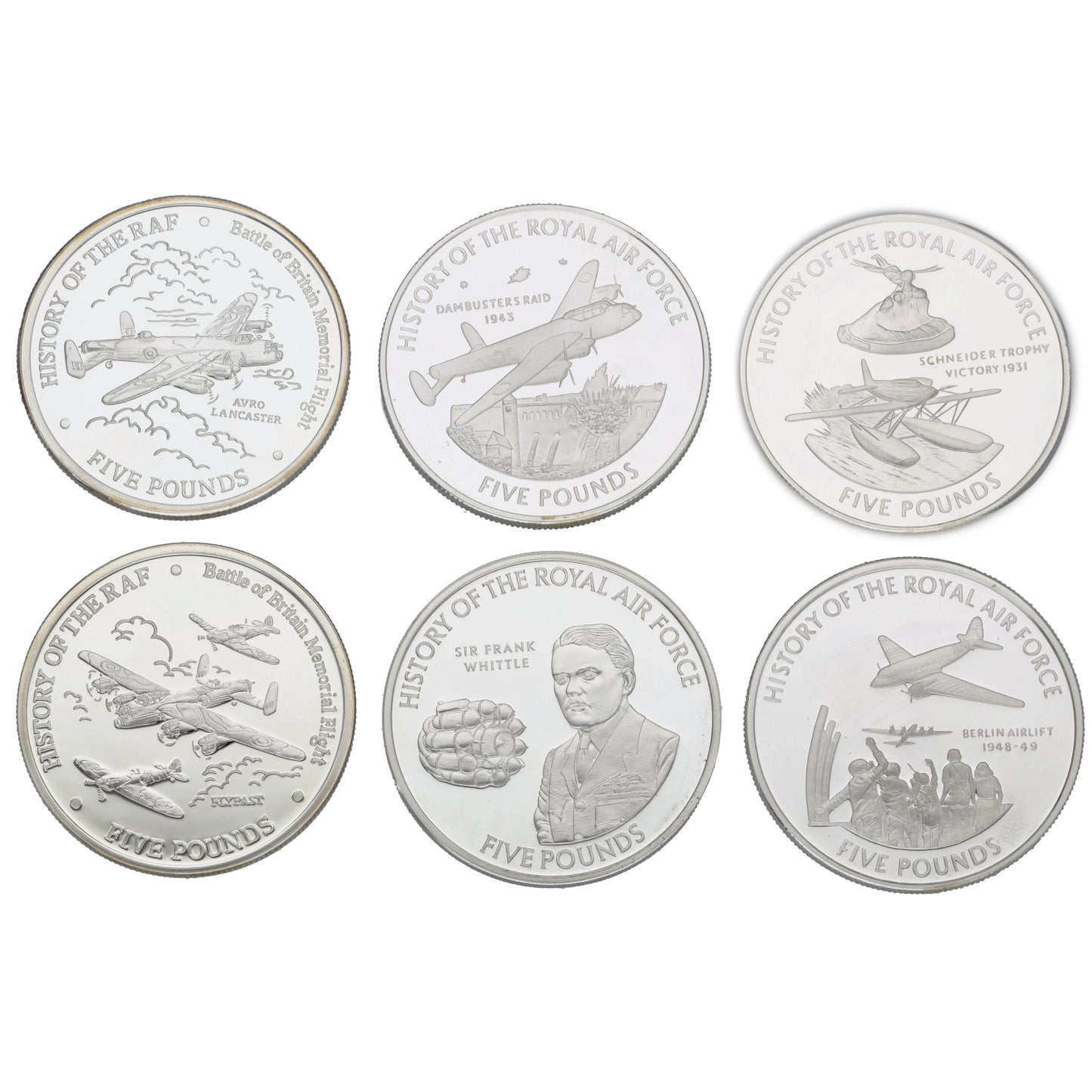 Silver History Of The Royal Air Force Coin Collection 2008