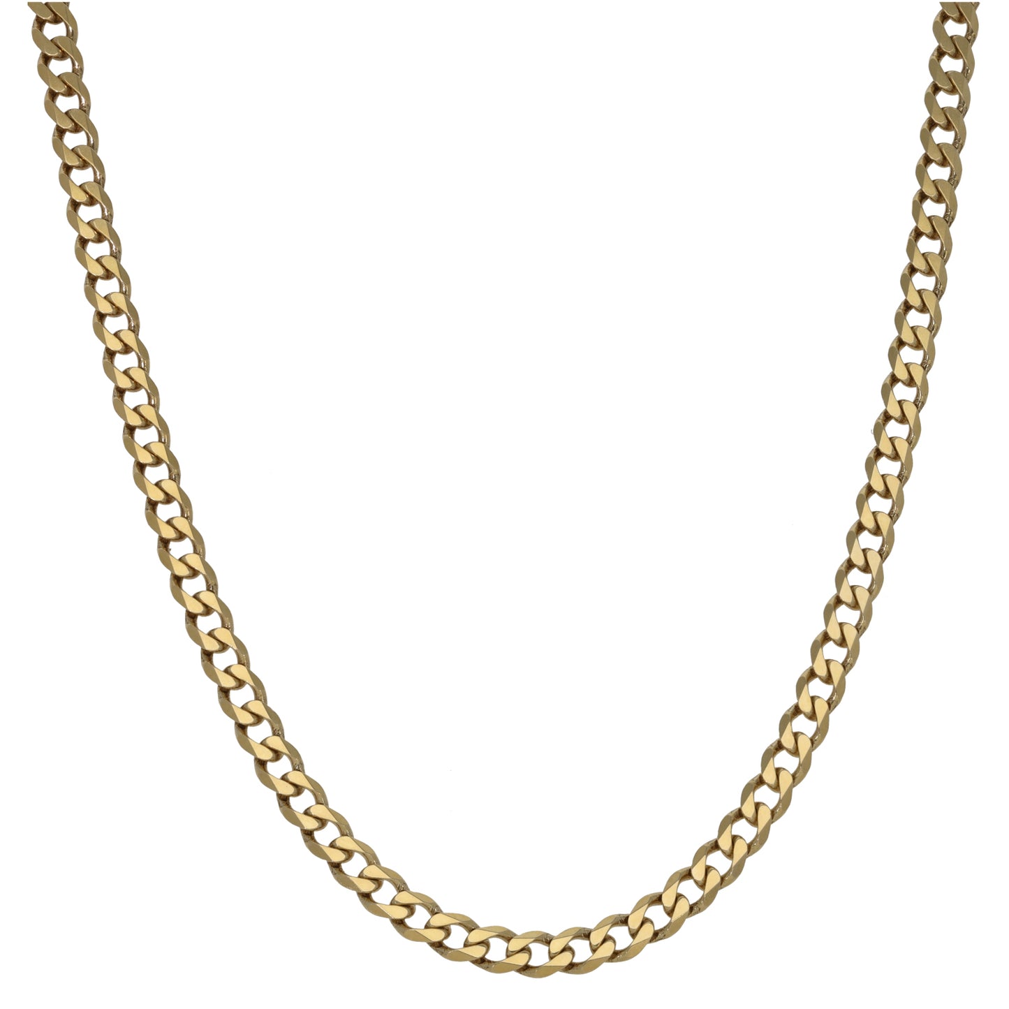 9ct Gold Curb Chain 24"