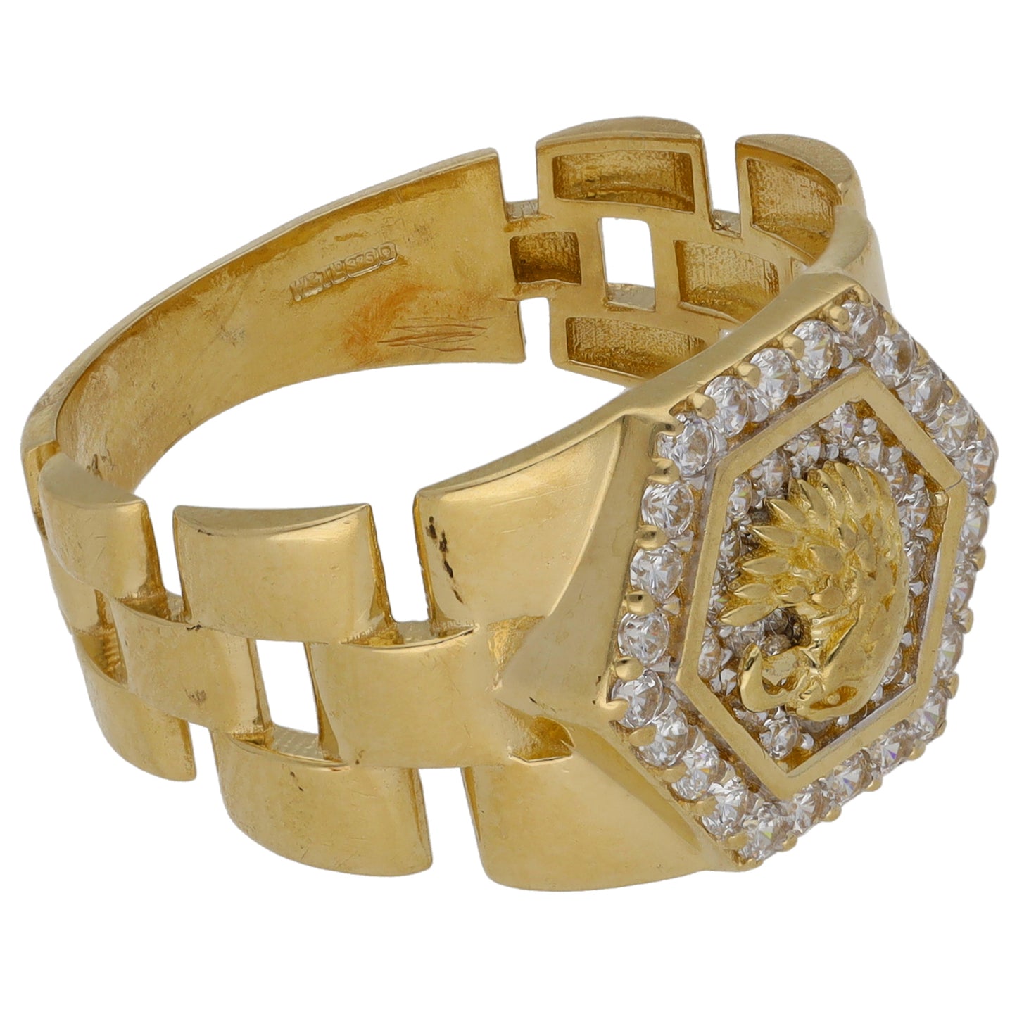 9ct Gold Cubic Zirconia Eagle Ring Size T