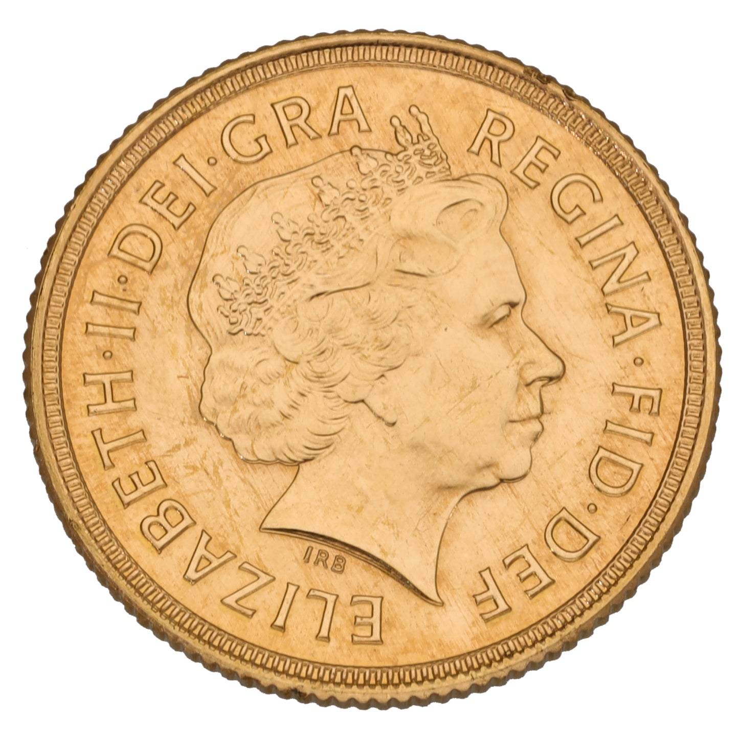 22ct Gold Queen Elizabeth II Full Sovereign Coin 2000
