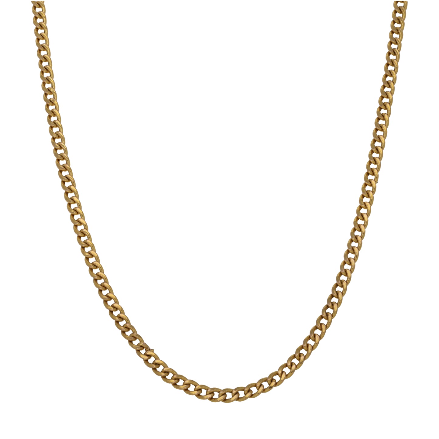 9ct Gold Curb Chain 18"