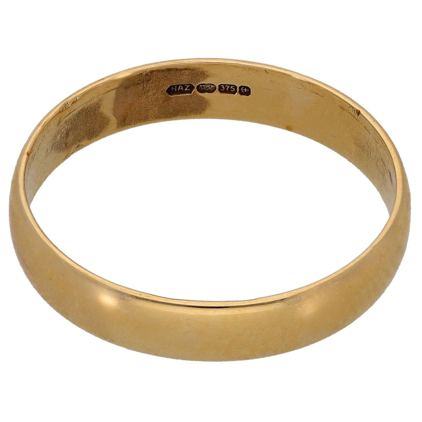 9ct Gold Plain Wedding Ring Size T