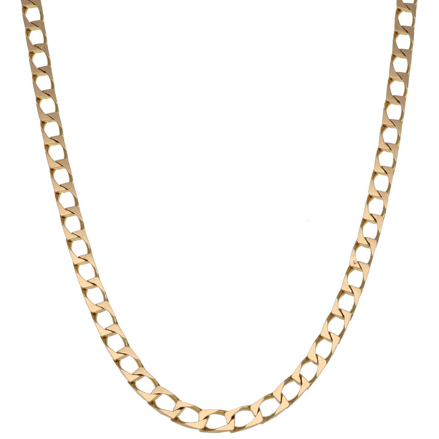 9ct Gold Curb Chain 18"